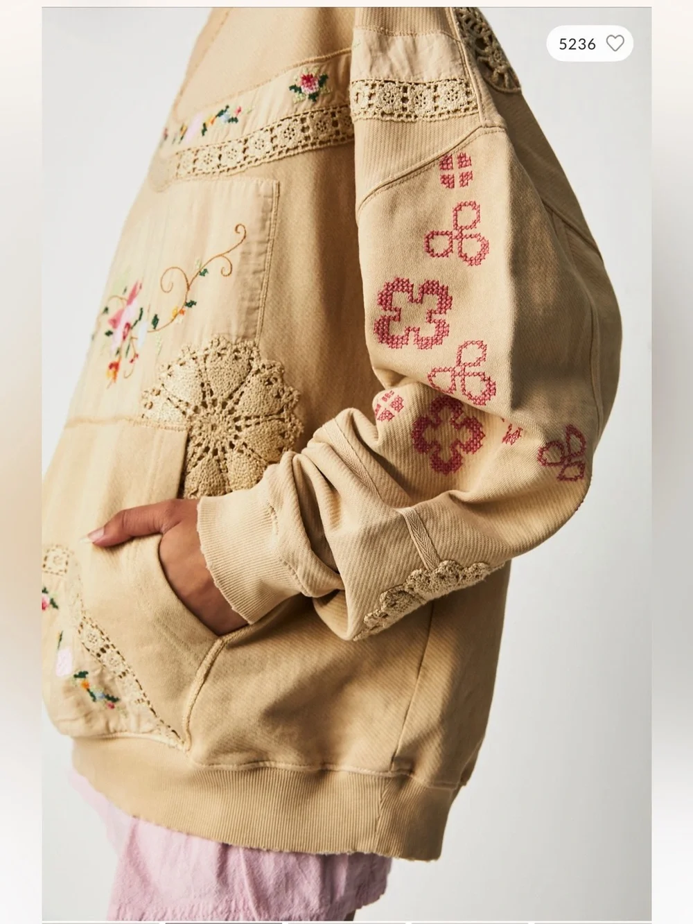 Free People Grams Attic Sweatshirt Small